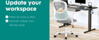 Mesh Ergonomic Office Computer Desk Chair Flip-up Arms Adjustable Headrests Comfortable Lumbar Support For Home Office