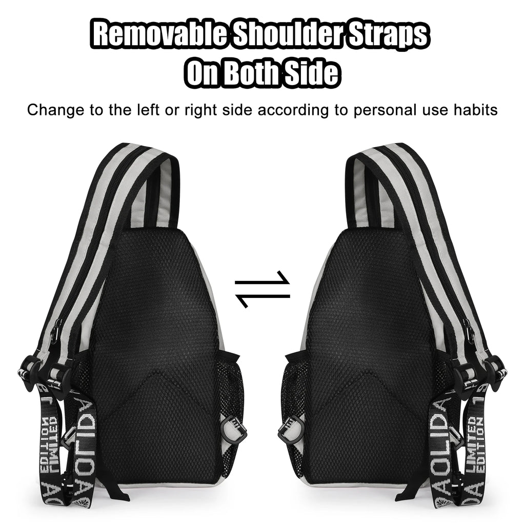 Convertible Sling Bag 7.9" Tablet Crossbody Mini Backpack with Headphone Jack Casual Pack for Women Men Travel