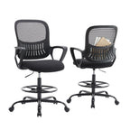 Ergonomic Mesh Backrest Office Desk Chair Adjustable Height Computer Rolling Work Swivel Gaming Chairs With Wheels For Home