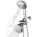 Handheld Showerhead Rain Shower Combo. Dual 2 in 1 Shower System