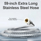 2-in-1 High Flow Rainfall and Handheld Shower Headset