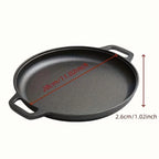 Multifunctional Cast Iron Skillet — Non-Stick Design, Ideal for Pizza, Grilling, and Pancakes (11 inch) — Compatible with All Stove Types