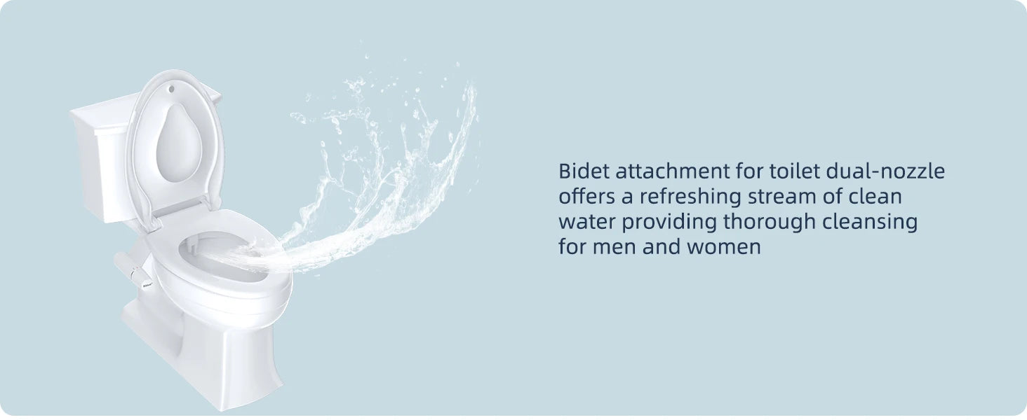 Ultra-Slim Non-Electric Bidet Attachment – Cleaner, Fresher, More Hygienic Than Toilet Paper