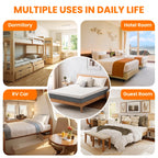 Memory Foam Mattress，Medium Firm  with Bamboo Cool & Washable Cover - CertiPUR-US Certified for Support