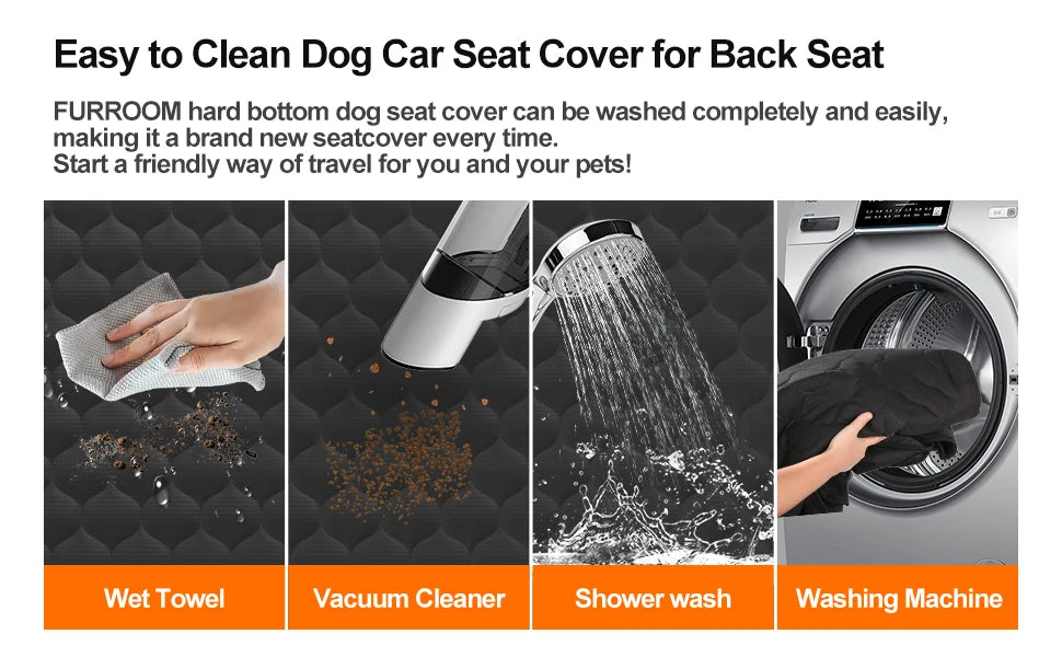 Deluxe Waterproof Foldable Dog Car Seat