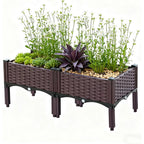 2 Garden/Balcony/Outdoor Patio Planting Box with Bracket Vegetable Flower Planting Raised Container Home Courtyard Plant Planter