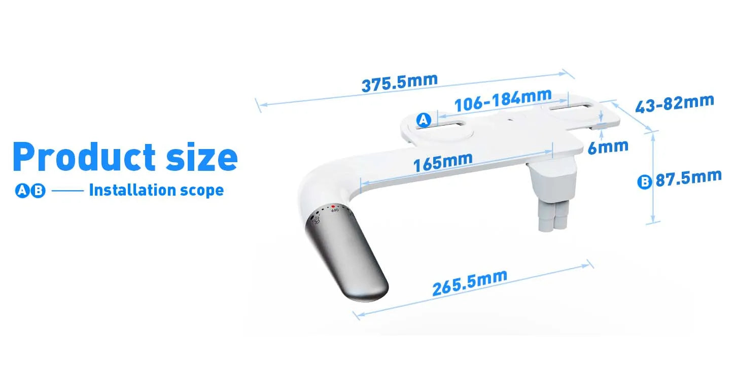 Essence of Purity: Ultra-Slim Bidet Attachment for Toilets