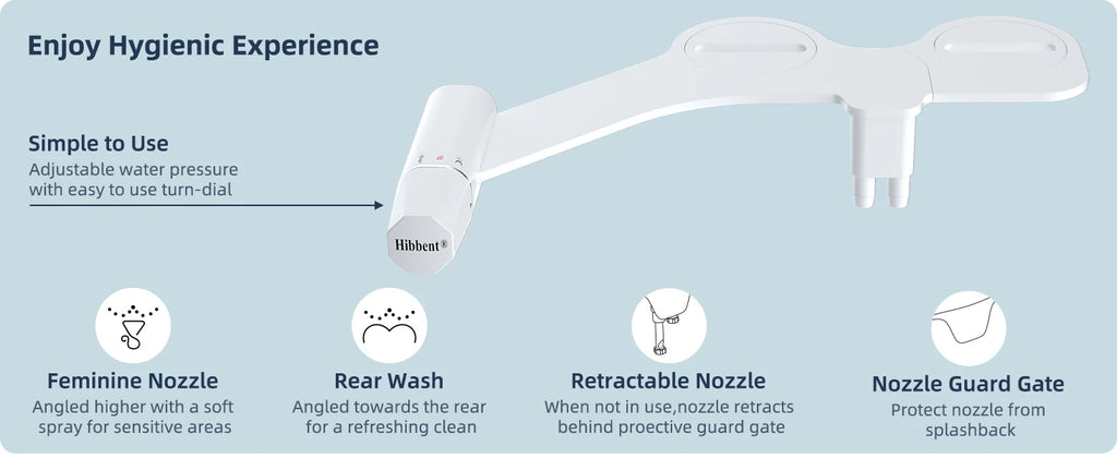 Ultra-Slim Non-Electric Bidet Attachment – Cleaner, Fresher, More Hygienic Than Toilet Paper