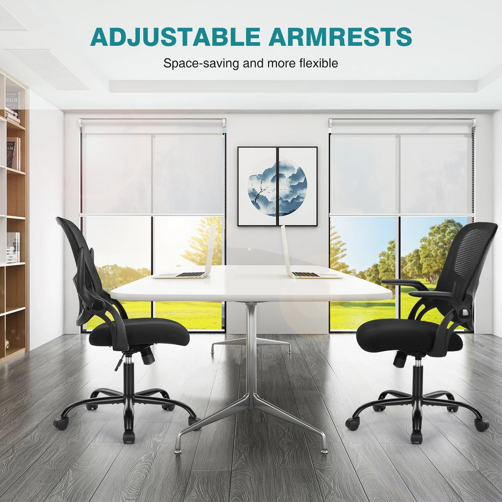 Ergonomic Mesh Backrest Office Desk Chair Adjustable Height Computer Rolling Work Swivel Gaming Chairs With Wheels For Home