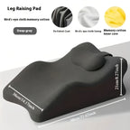 Ergonomic Memory Foam Wedge Pillow, 27° Angled Support for Neck and Waist, Multi-Position Support Pillow (Deep Grey)