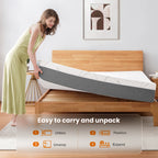 Memory Foam Mattress，Medium Firm  with Bamboo Cool & Washable Cover - CertiPUR-US Certified for Support