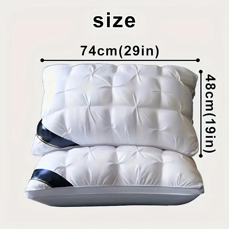 Luxury Hotel-Style Pillow Set (2-Pack) – Soft Plush Support for Back, Side & Stomach Sleepers | King/Queen Standard Size