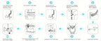 Ultra-Slim Bidet Attachment for Toilet – Non-Electric Dual Nozzle (Rear + Feminine Wash) with Adjustable Pressure, Self-Cleaning, Easy 10-Minute Install