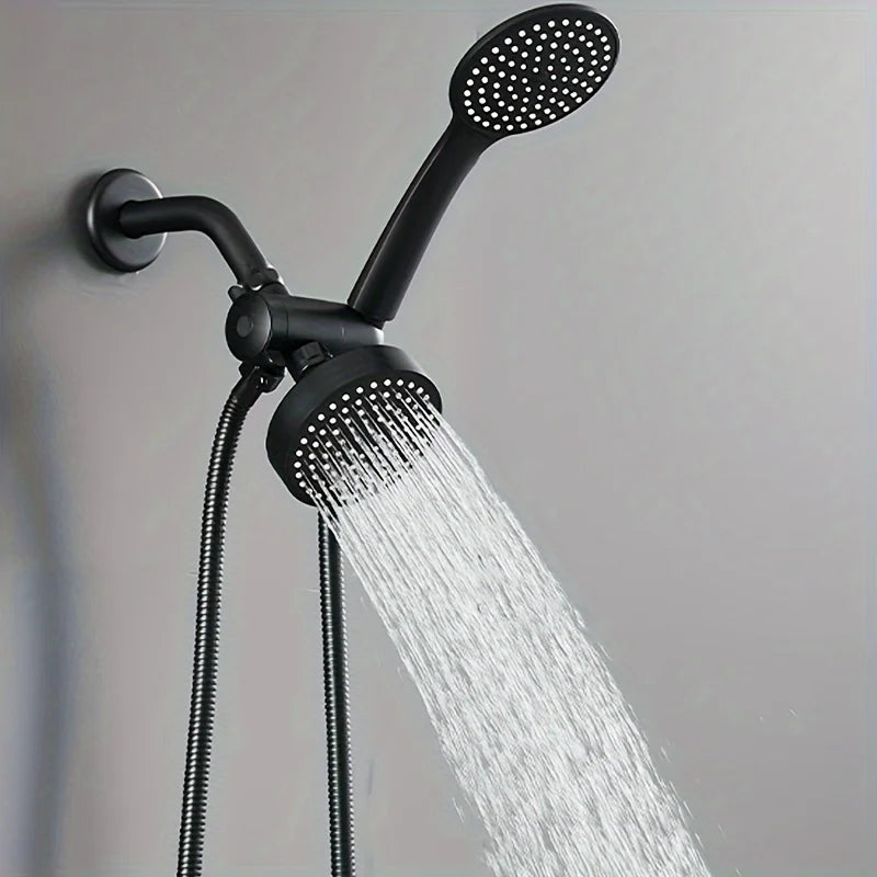 A High-Flow Large Nozzle and Handheld Shower Head, Two-In-One Shower Set, Shower Long Hose, Three-Way Water Distributor Bathroom Set Complete Set, Shower Head, Bathroom Accessories