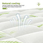 400g Bamboo Fiber Mattress Topper - Cooling, Breathable & Deep Pocket Design
