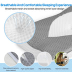 Cervical Neck Double Sided Pillow Memory Foam Ventilated Cooling Ergonomic Bed Pillow Support Contour for Stomach Sleepers