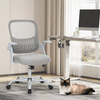Ergonomic Mesh Backrest Office Desk Chair Adjustable Height Computer Rolling Work Swivel Gaming Chairs With Wheels For Home