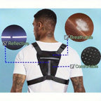 Men's Tactical Chest Pack | Lightweight, Adjustable EDC Running Harness | Multi-Pocket Vest | Breathable EVA Material