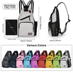 Convertible Sling Bag 7.9" Tablet Crossbody Mini Backpack with Headphone Jack Casual Pack for Women Men Travel