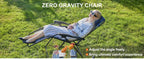 Set of 2 Zero Gravity Recliner Chair – Folding Portable Lounge for Camping, Patio & Outdoor Garden with Cup Holder Tray & Removable Cushion