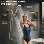 2-in-1 High Flow Rainfall and Handheld Shower Headset