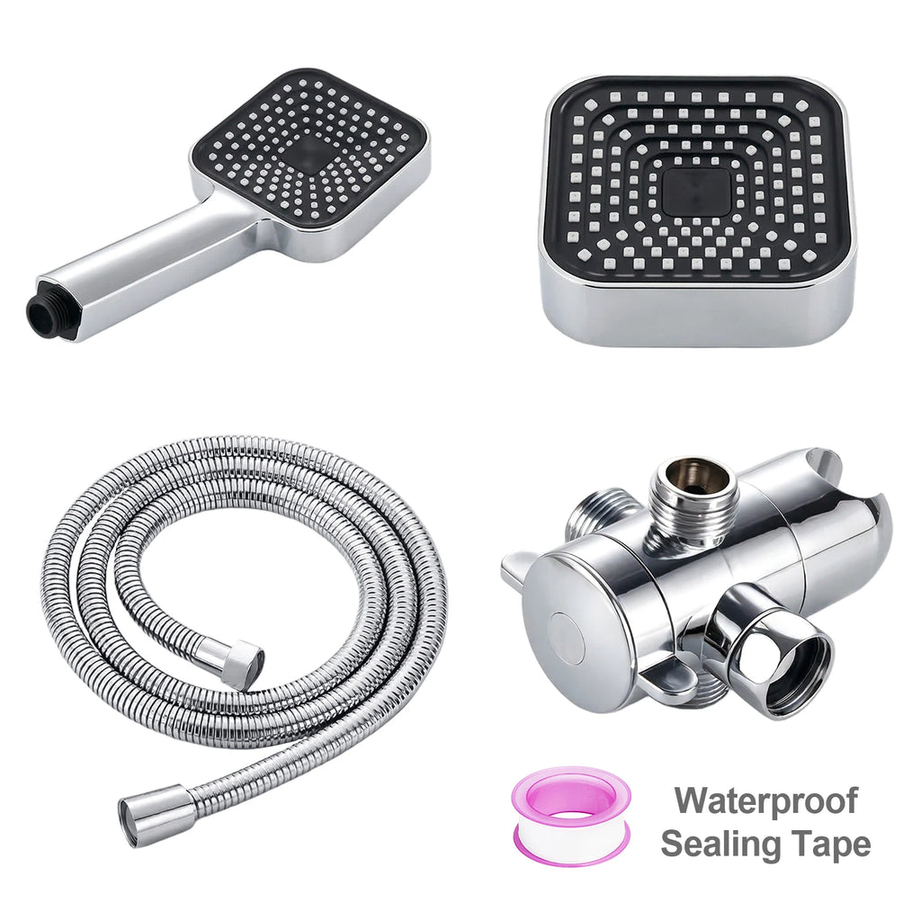2-in-1 High Flow Rainfall and Handheld Shower Headset
