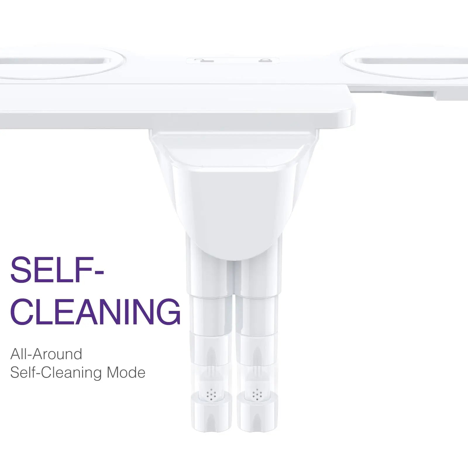 Ultra-Slim Bidet Attachment for Toilet – Non-Electric Dual Nozzle (Rear + Feminine Wash) with Adjustable Pressure, Self-Cleaning, Easy 10-Minute Install