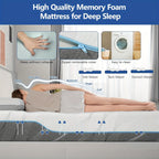 Hcore Queen Size Mattress, 8/10 Inch Medium Firm - Extra Firm Dual Sides Flippable Mattress