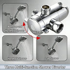 A High-Flow Large Nozzle and Handheld Shower Head, Two-In-One Shower Set, Shower Long Hose, Three-Way Water Distributor Bathroom