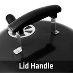 Portable Charcoal Grill 14.5 Inch Tabletop Grill Dome Design Adjustable Air Vents Ideal Camping Tailgating Picnics Easy Cleanup