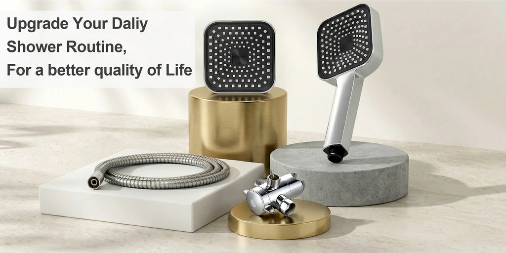 2-in-1 High Flow Rainfall and Handheld Shower Headset