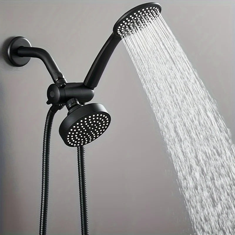 A High-Flow Large Nozzle and Handheld Shower Head, Two-In-One Shower Set, Shower Long Hose, Three-Way Water Distributor Bathroom Set Complete Set, Shower Head, Bathroom Accessories