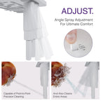 Ultra-Slim Bidet Attachment for Toilet – Non-Electric Dual Nozzle (Rear + Feminine Wash) with Adjustable Pressure, Self-Cleaning, Easy 10-Minute Install
