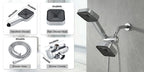 2-in-1 High Flow Rainfall and Handheld Shower Headset