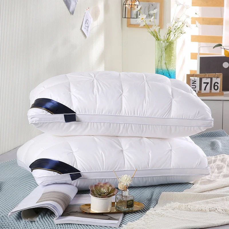 Luxury Hotel-Style Pillow Set (2-Pack) – Soft Plush Support for Back, Side & Stomach Sleepers | King/Queen Standard Size
