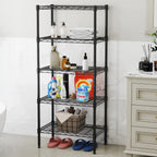 3-5 Tier Metal Wire Storage Shelves Adjustable Storage Racks Heavy Duty Standing Shelf Organizer for Living Room and Kitchen