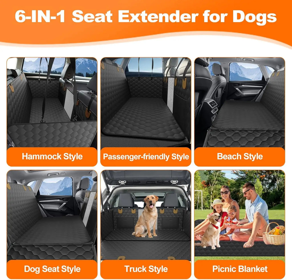 Deluxe Waterproof Foldable Dog Car Seat