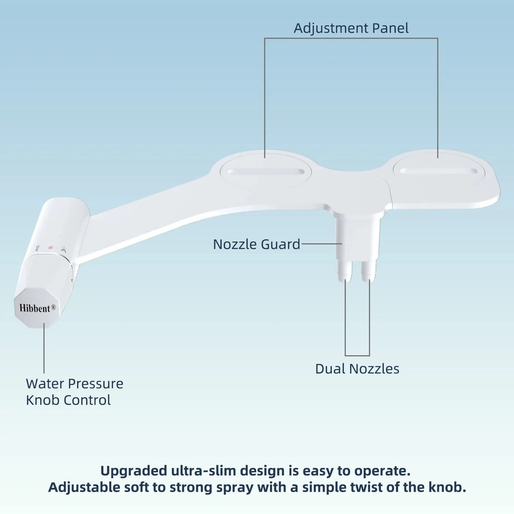 Ultra-Slim Non-Electric Bidet Attachment – Cleaner, Fresher, More Hygienic Than Toilet Paper