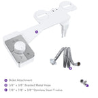 Ultra-Slim Bidet Attachment for Toilet – Non-Electric Dual Nozzle (Rear + Feminine Wash) with Adjustable Pressure, Self-Cleaning, Easy 10-Minute Install
