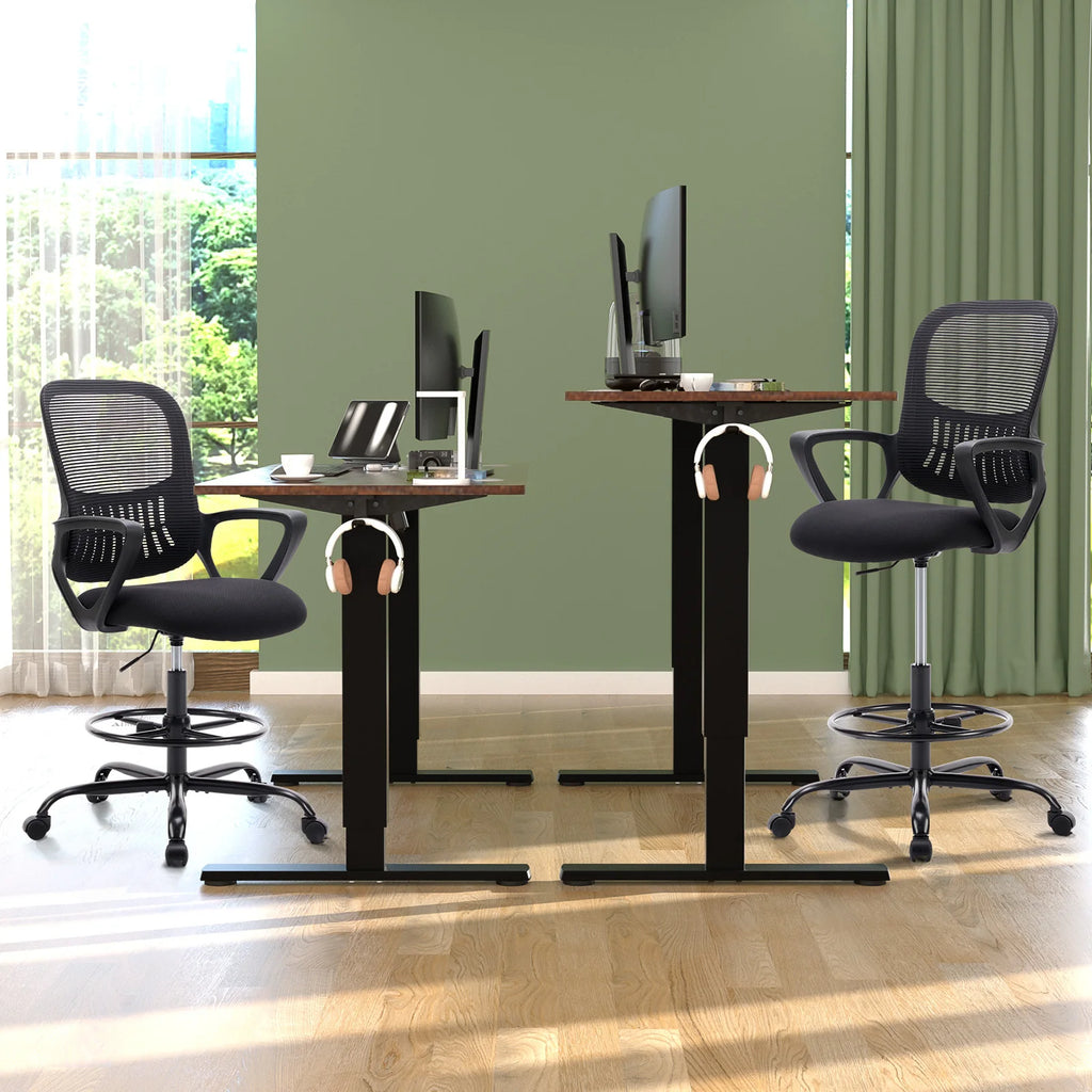 Ergonomic Mesh Backrest Office Desk Chair Adjustable Height Computer Rolling Work Swivel Gaming Chairs With Wheels For Home