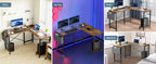 Gaming Corner 50 Inch Office Writing PC Wooden Table with CPU Storage Shelf & Side Bag for Home Office Bedroom