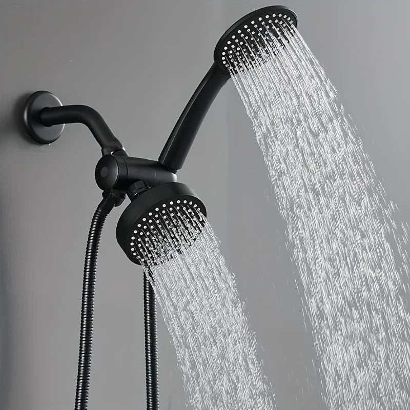 A High-Flow Large Nozzle and Handheld Shower Head, Two-In-One Shower Set, Shower Long Hose, Three-Way Water Distributor Bathroom Set Complete Set, Shower Head, Bathroom Accessories