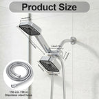 2-in-1 High Flow Rainfall and Handheld Shower Headset