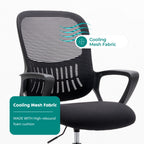 Ergonomic Mesh Backrest Office Desk Chair Adjustable Height Computer Rolling Work Swivel Gaming Chairs With Wheels For Home