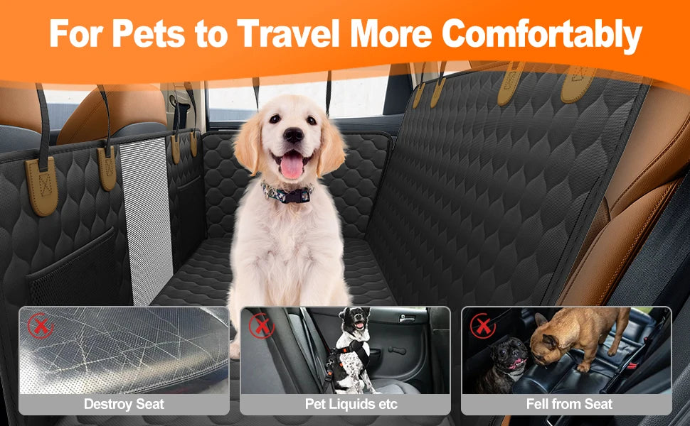 Deluxe Waterproof Foldable Dog Car Seat