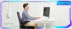 Ergonomic Office Computer Home Gaming Desk Chair Adjustable PU Leather Racing Chair Flip-up Armrest