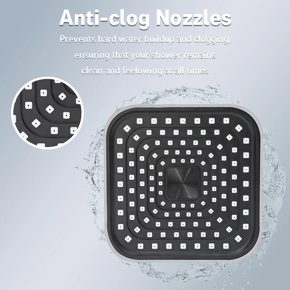 A High-Flow Large Nozzle and Handheld Shower Head, Two-In-One Shower Set, Shower Long Hose, Three-Way Water Distributor Bathroom