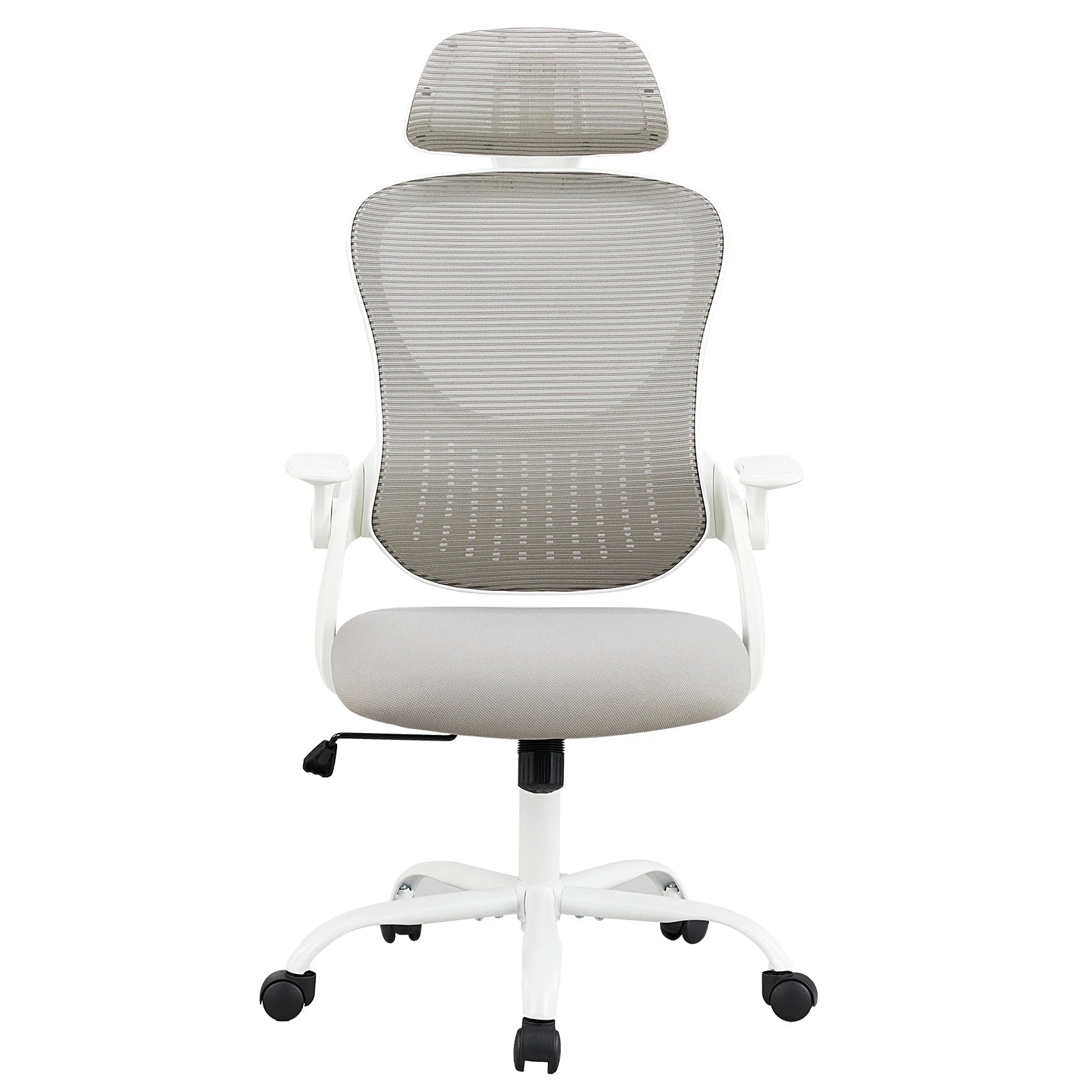 Mesh Ergonomic Office Computer Desk Chair Flip-up Arms Adjustable Headrests Comfortable Lumbar Support For Home Office