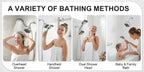 2-in-1 High Flow Rainfall and Handheld Shower Headset